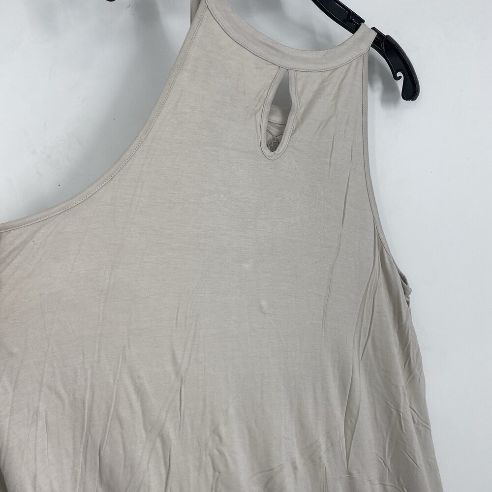 Torrid 3X Super Soft Ivory Embroidered Handkerchief High Neck Swing Tunic Tank - Picture 6 of 7
